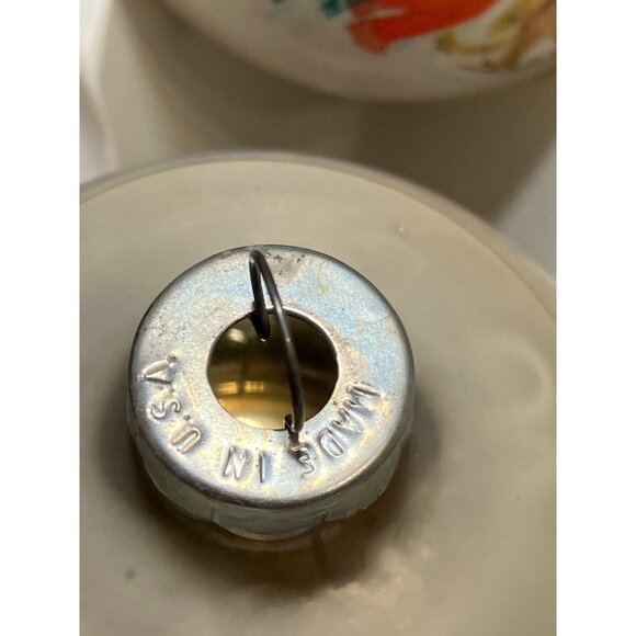 Vintage Corning Glass Works Christmas Ornaments Set Of 6 With  Winter Scenes - Picture 5 of 12